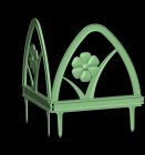 decorazione bordura giardino - esempio di disegno 3d